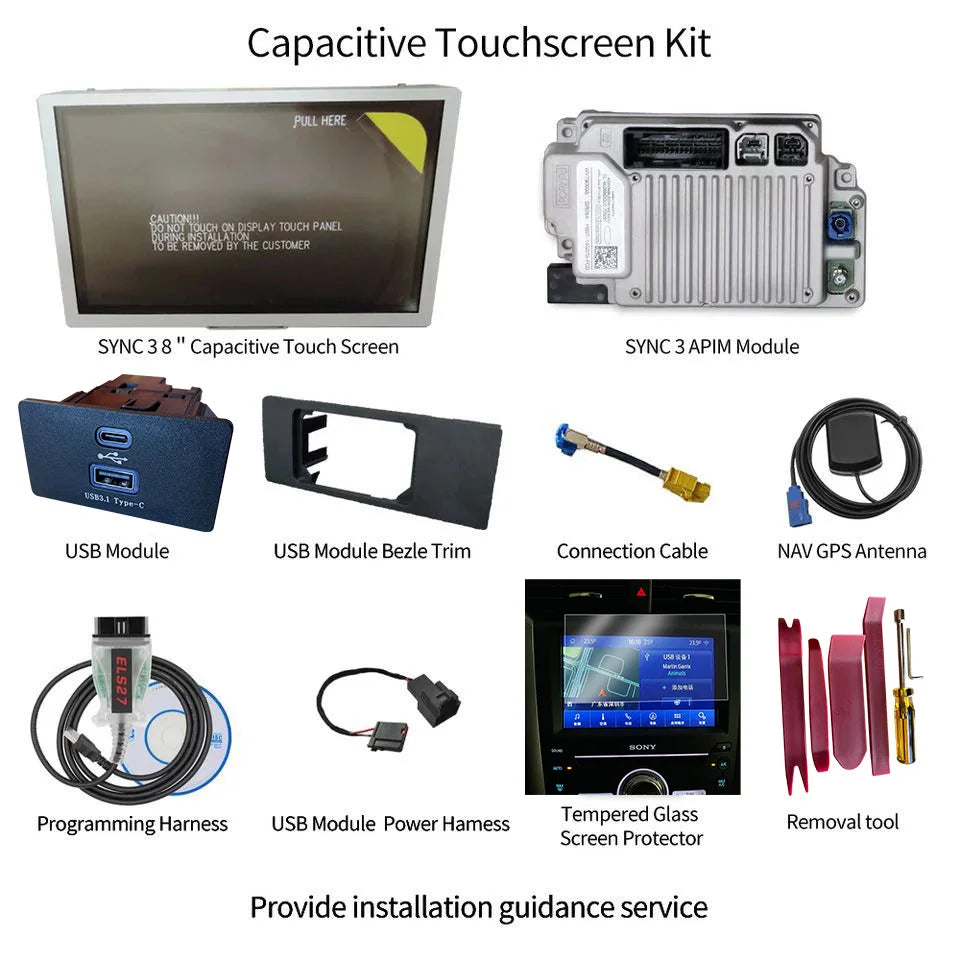Factory SYNC2 to SYNC3 Upgrade Kit APIM Module Antenna Carplay GPS Navigation Fit for Ford Lincoln Sync 3
