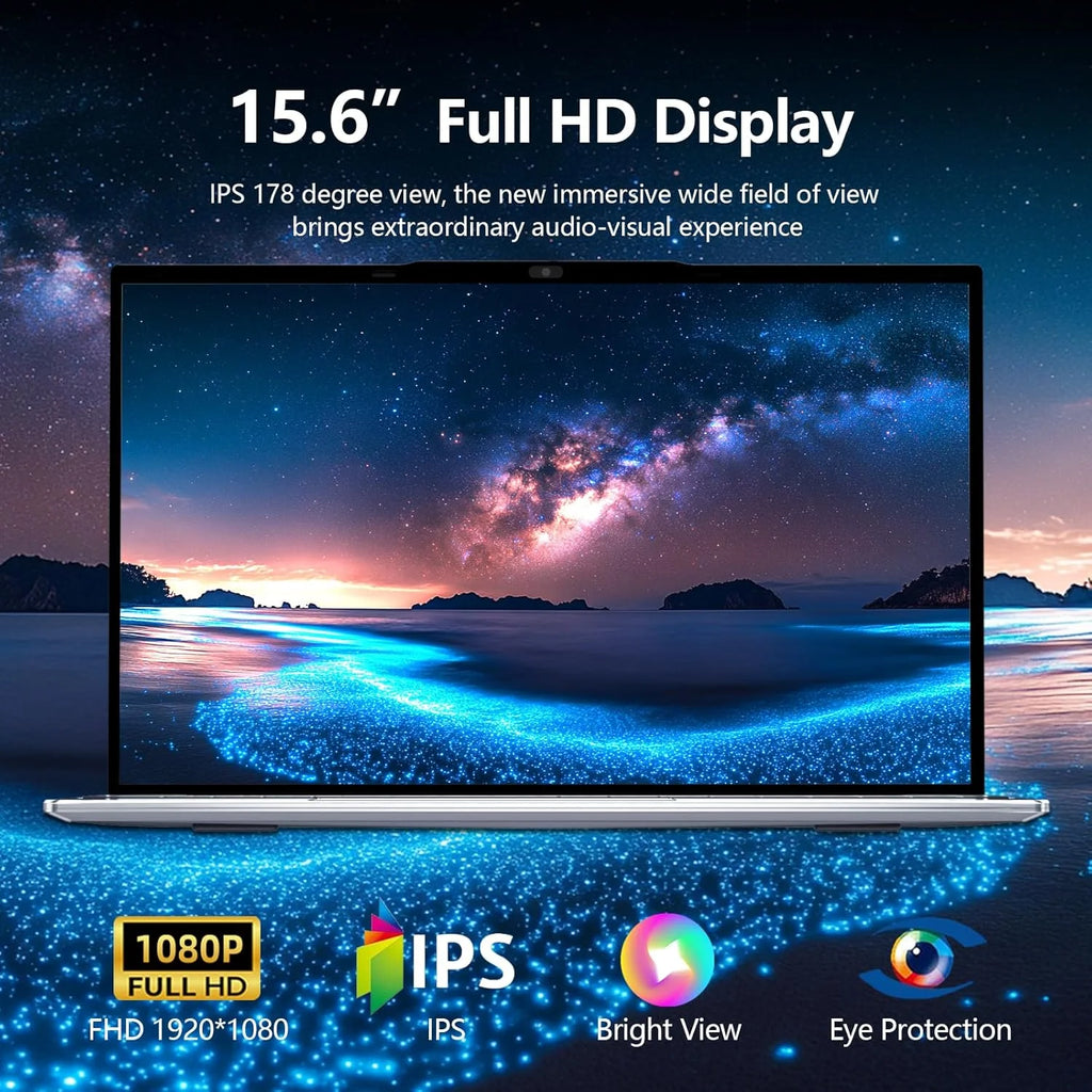 2026 Windows 11 Laptops 15.6 inch Laptop Fingerprint Unlock Intel Core I9-10980HK 16GB RAM 2TB SSD Backlight Gaming Notebook