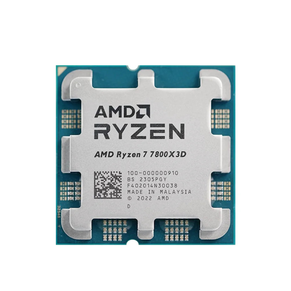 AMD Ryzen 7 7800X3D 8-Core 16-Thread DDR5 5NM 4.2GHz Socket AM5 R7 7800X3D Processor L3=96M 120W No Fan