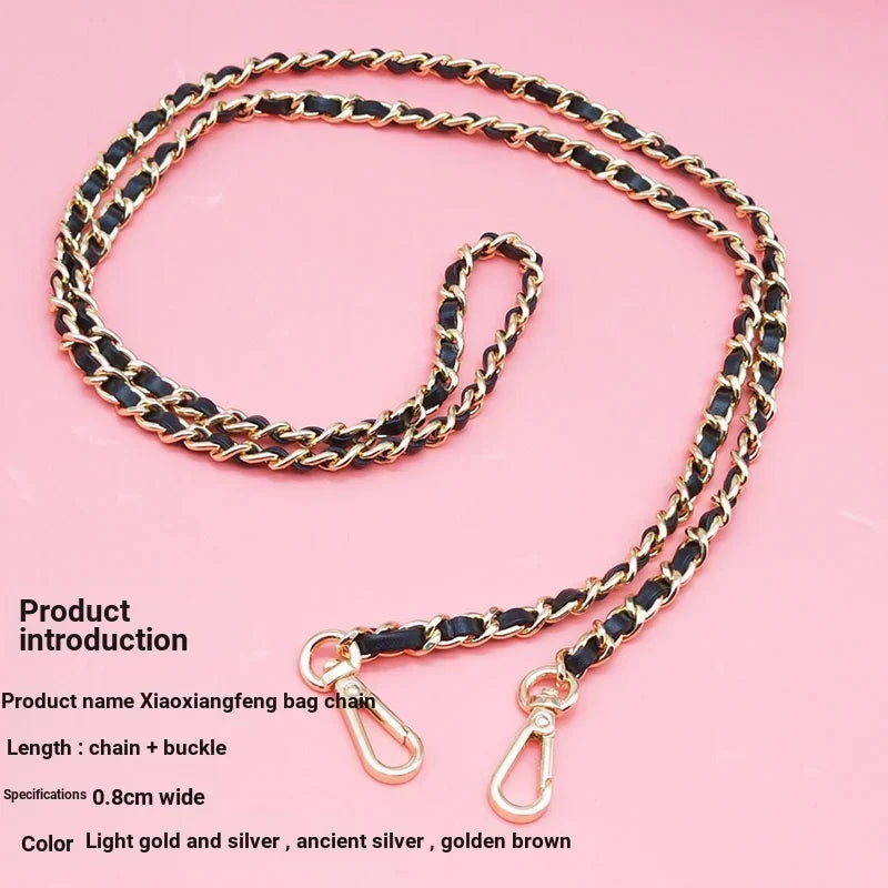 Universal Lanyard for Mobile Phone Crossbody Case Phone Charm Adjustable Strap Pu Leather Metal Chain Anti-Loss Hanging Rope