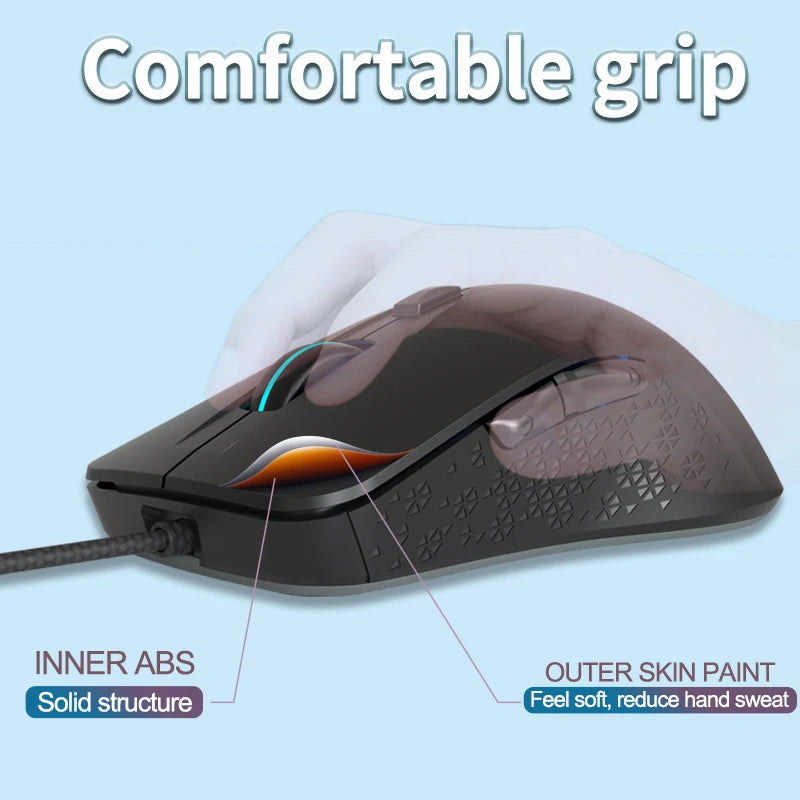 Wired Gaming Mouse, Ergonomic, for Office, Laptop, Desktop, PC,eSports, Comfortable, Versatile